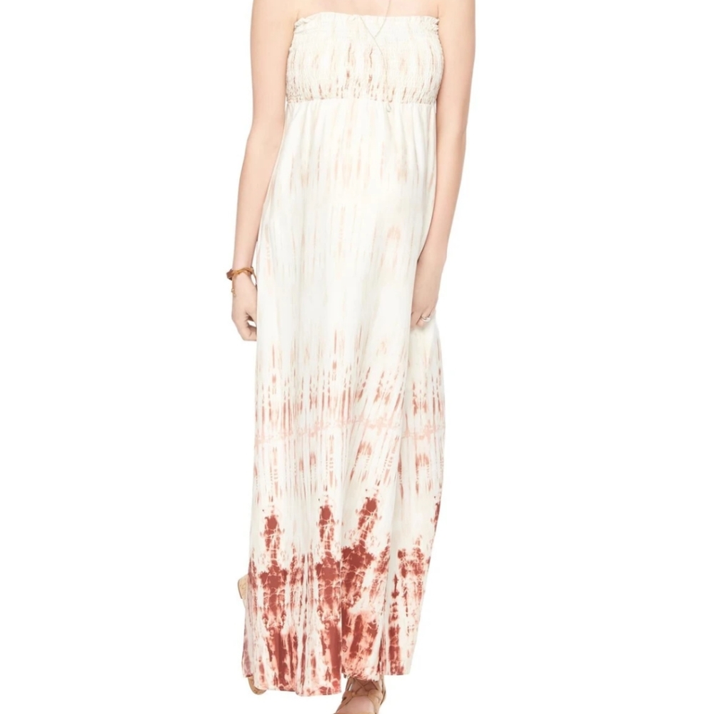 Motherhood Maternity Smocked Tie Dye Maxi Dress L